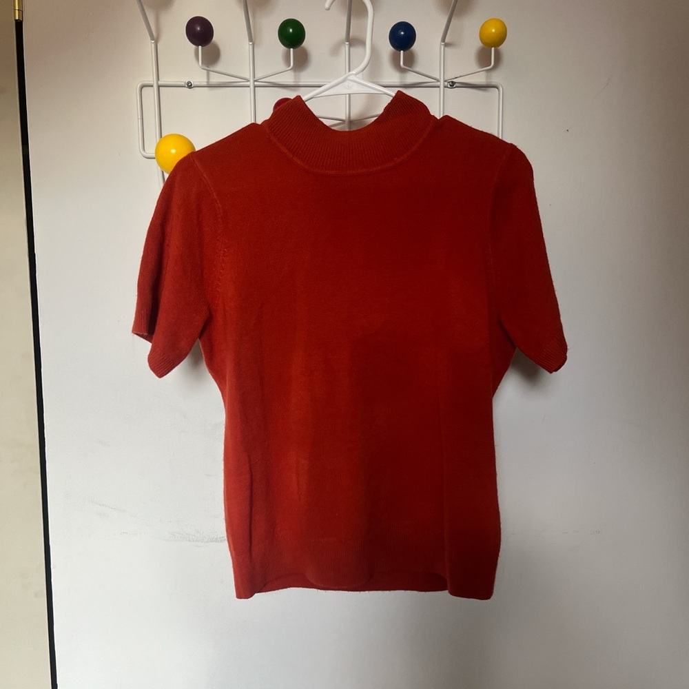 Sag Harbor Vibrant Red Knit Top